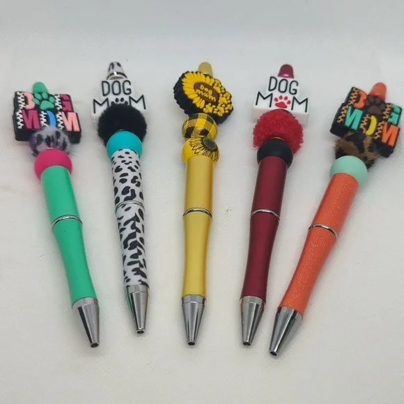 1 Dog Mom Custom Pen - Orange - Picture 1 of 6